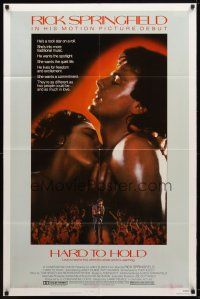 9h362 HARD TO HOLD 1sh '84 close-up of Rick Springfield, rock & roll concert!