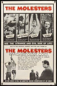 9h527 MOLESTERS 1sh '64 bizarre Swiss pseudo-documentary about child molesters!