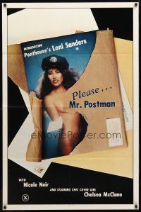 9h621 PLEASE... MR. POSTMAN 1sh '81 introducing Penthouse's sexy naked Loni Sanders!