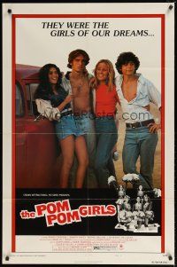 9h624 POM POM GIRLS style B 1sh '76 who can forget the high school teens who really turned us on!