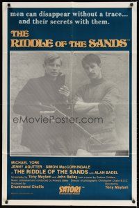 9h671 RIDDLE OF THE SANDS 1sh '79 Tony Maylam, Michael York, sexiest Jenny Agutter!
