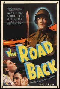 9h676 ROAD BACK 1sh '37 John 'Dusty' King, directed by James Whale, Erich Maria Remarque novel!