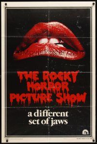 9h686 ROCKY HORROR PICTURE SHOW style A 1sh '75 close up lips image, a different set of jaws!