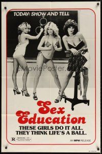 9h739 CAMPUS SWINGERS 1sh R79 super sexy girls do it all, Sex Education!