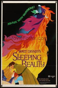 9h759 SLEEPING BEAUTY style A 1sh R70 Walt Disney cartoon fairy tale fantasy classic!