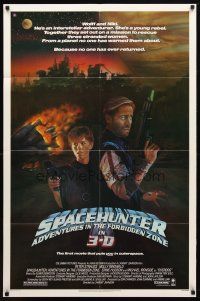 9h774 SPACEHUNTER ADVENTURES IN THE FORBIDDEN ZONE 1sh '83 art of Molly Ringwald, Peter Strauss!