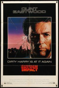 9h794 SUDDEN IMPACT 1sh '83 Clint Eastwood is at it again as Dirty Harry, great image!