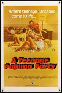 9h830 TEENAGE PAJAMA PARTY 1sh '77 C.J. Laing, Terry Hall, Gignilliat art of sexy teens!
