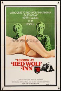 9h839 TERROR AT RED WOLF INN 1sh '72 cannibals, guess what we're having for dinner!