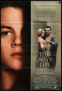 9h853 THIS BOY'S LIFE DS 1sh '93 Robert De Niro, Ellen Barkin, young Leonardo DiCaprio!