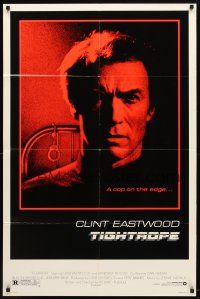 9h868 TIGHTROPE 1sh '84 Clint Eastwood is a cop on the edge, cool handcuff image!