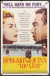 9h920 VISIT 1sh '64 Ingrid Bergman wants to kill her lover Anthony Quinn!