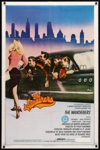 9h927 WANDERERS 1sh '79 Ken Wahl in Kaufman's 1960s New York City teen gang cult classic!