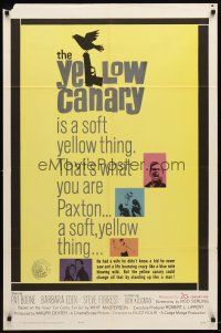 9h987 YELLOW CANARY 1sh '63 Barbara Eden, Pat Boone is a soft yellow thing!