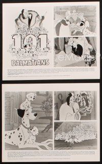9j880 ONE HUNDRED & ONE DALMATIANS 3 8x10 stills R91 most classic Walt Disney canine family cartoon!