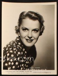 9j910 BEVERLY ROBERTS 2 8x10 stills '30s-40s pretty head & shoulders portraits, First Offenders!