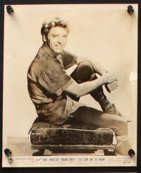 9j762 FLAME & THE ARROW 4 8x10 stills '50 Burt Lancaster, Virginia Mayo, Jacques Tourneur!