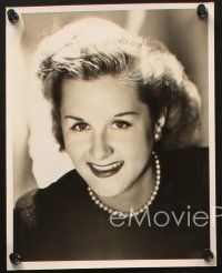 9j870 MARGARET WHITING 3 8x10 stills '50s great portraits of the pretty singer smiling!