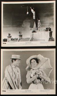 9j787 MARY POPPINS 4 8x10 stills '64 Julie Andrews & Dick Van Dyke in Disney's musical classic!
