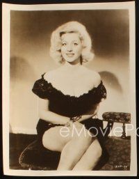 9j977 SHEREE WINTON 2 8x10 stills '50s great close portraits of the sexy blonde actress!