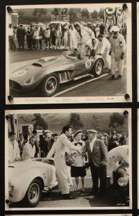 9j487 SPINOUT 8 8x10 stills '66 race car driver Elvis Presley, wonderful racetrack images!