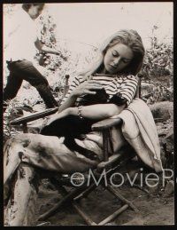 9j991 VIVA MARIA 2 8x10 stills '66 Louis Malle, candid of sexy Brigitte Bardot on set with lamb!