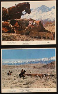 9j183 WILL PENNY 4 color 8x10 stills '68 cowboy Charlton Heston, Joan Hackett, Donald Pleasance