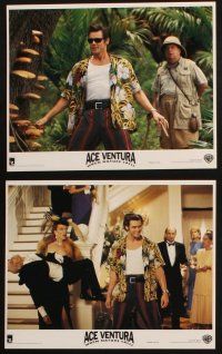 9j150 ACE VENTURA WHEN NATURE CALLS 7 8x10 mini LCs '95 wacky images of Jim Carrey!