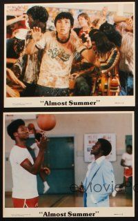 9j165 ALMOST SUMMER 4 8x10 mini LCs '78 Bruno Kirby, Lee Purcell, high school cheerleader sex!