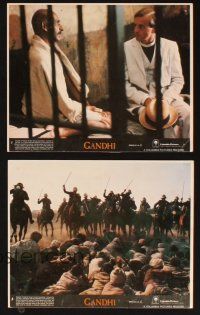 9j050 GANDHI 8 8x10 mini LCs '82 Ben Kingsley & Martin Sheen, directed by Richard Attenborough!