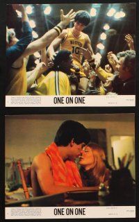 9j069 ONE ON ONE 8 8x10 mini LCs '77 cool images of Robby Benson, Annette O'Toole, basketball!