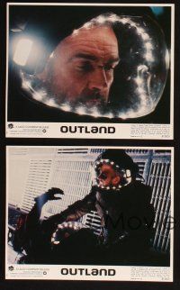 9j081 OUTLAND 8 8x10 mini LCs '81 Sean Connery is the only law on Jupiter's moon, Peter Boyle!