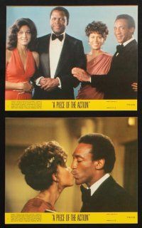 9j122 PIECE OF THE ACTION 8 8x10 mini LCs '77 Sidney Poitier, Bill Cosby, James Earl Jones!