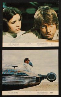 9j161 STAR WARS 6 8x10 mini LCs '77 portraits of Alec Guinness, Carrie Fisher & Harrison Ford!