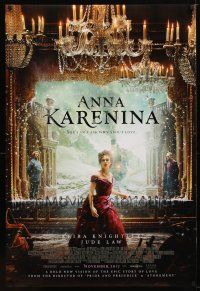 9k024 ANNA KARENINA advance DS 1sh '12 cool image of sexy Keira Knightley in title role!