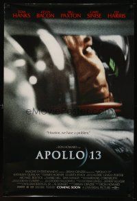 9k028 APOLLO 13 advance DS 1sh '95 directed by Ron Howard, Tom Hanks, Houston, we have a problem!