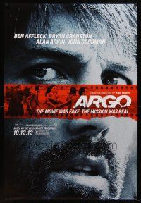 9k031 ARGO teaser DS 1sh '12 Ben Affleck, based on the declassified true story!