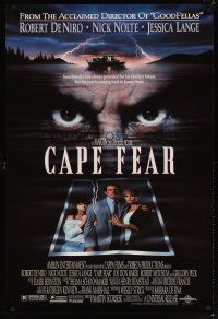 9k078 CAPE FEAR DS 1sh '91 great close-up of Robert De Niro's eyes, Martin Scorsese!