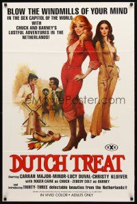 9k140 DUTCH TREAT 1sh '77 Carrah Major-Minor, Christy Kluiver, xxx rated, sexy artwork!