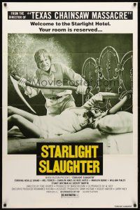 9k142 EATEN ALIVE 1sh '77 Tobe Hooper, image of sexy bound girl on bed, Starlight Slaughter!