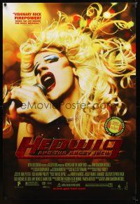 9k250 HEDWIG & THE ANGRY INCH DS foil 1sh '01 transsexual punk rocker John Cameron Mitchell!