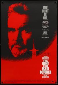 9k284 HUNT FOR RED OCTOBER int'l 1sh '90 Russian submarine captain Sean Connery, hunt is on!