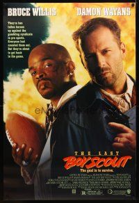 9k367 LAST BOY SCOUT DS 1sh '91 Bruce Willis, Damon Wayans, Chelsea Field, football & gambling!