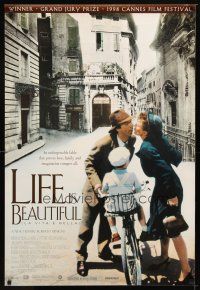 9k393 LIFE IS BEAUTIFUL 1sh '98 Roberto Benigni's La Vita e bella, Nicoletta Braschi
