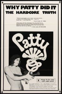 9k595 PATTY 1sh '76 X-rated mockumentary of the Patty Hearst kidnapping!