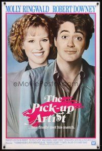 9k614 PICK-UP ARTIST int'l 1sh '87 great close image of Robert Downey Jr. & Molly Ringwald!