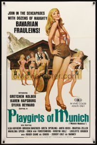 9k626 PLAYGIRLS OF MUNICH 1sh '77 join the sexcapades with dozens of naughty Bavarian frauleins!
