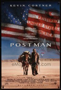 9k633 POSTMAN advance 1sh '97 cool post-apocalyptic image of Kevin Costner!
