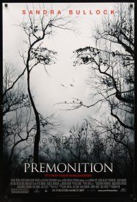 9k637 PREMONITION advance DS 1sh '07 Sandra Bullock, Julian McMahon, cool woman in tree design!
