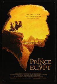 9k640 PRINCE OF EGYPT 1sh '98 Dreamworks cartoon, image of Moses on chariot overlooking city!